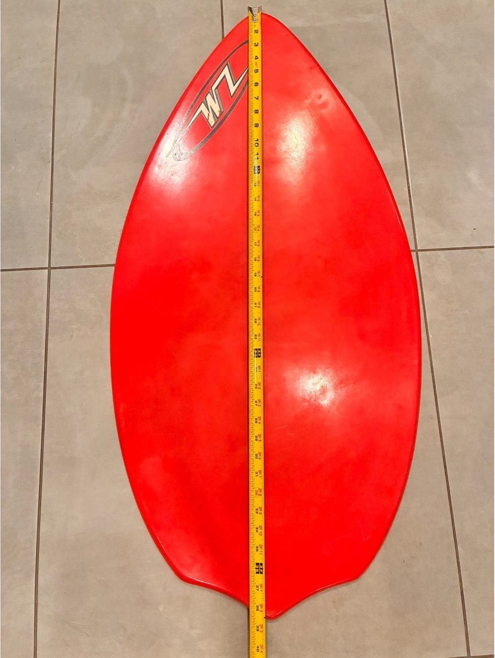 ZAP Red and White Skimboard 38" Length